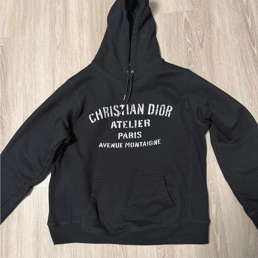 Dior Black Graphic Hoodie for Men
